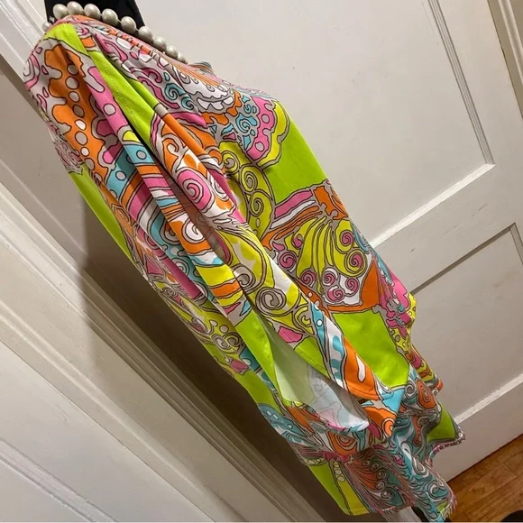 Trina Turk Vibrant Swirl Design Swim Cover Up / Dress - Picture 10 of 13